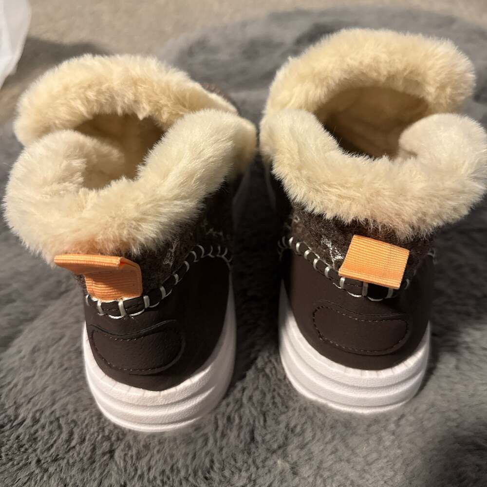 HEYDUDE Reyes Suede Fur-Lined Winter Boots in Espresso